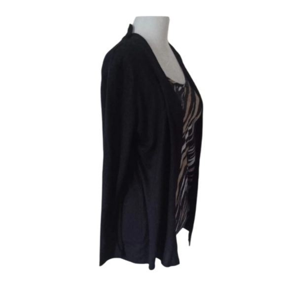 "White Stag" Pretty (S) Jersey Top with Attached Light Black Jacket. Like New! - Picture 5 of 5